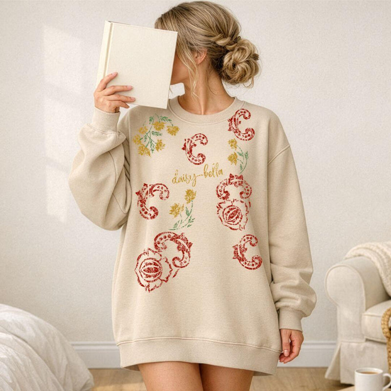 Bloom Quietly — Daisy-Bella Floral Sweatshirt