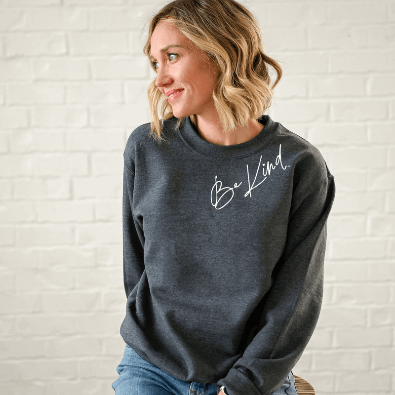 Cozy Be Kind Inspirational Sweatshirt Daisy Bella