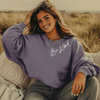 Be Kind Slant Graphic Inspirational Sweatshirt