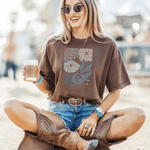 Boho Floral Positivity Short Sleeve Inspirational Tee