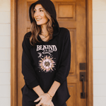 Floral Be Kind Boho Hoodie