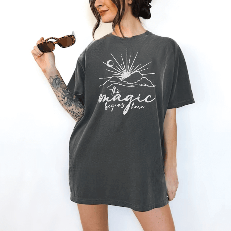 The Magic Begins with You - Inspirational Tee - Pepper