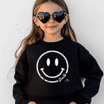 Boho Smiley Face Kids' Sweatshirt