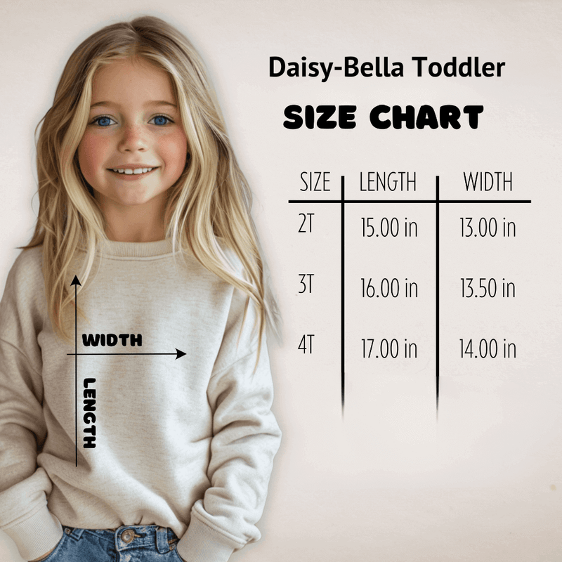 Toddler size chart 