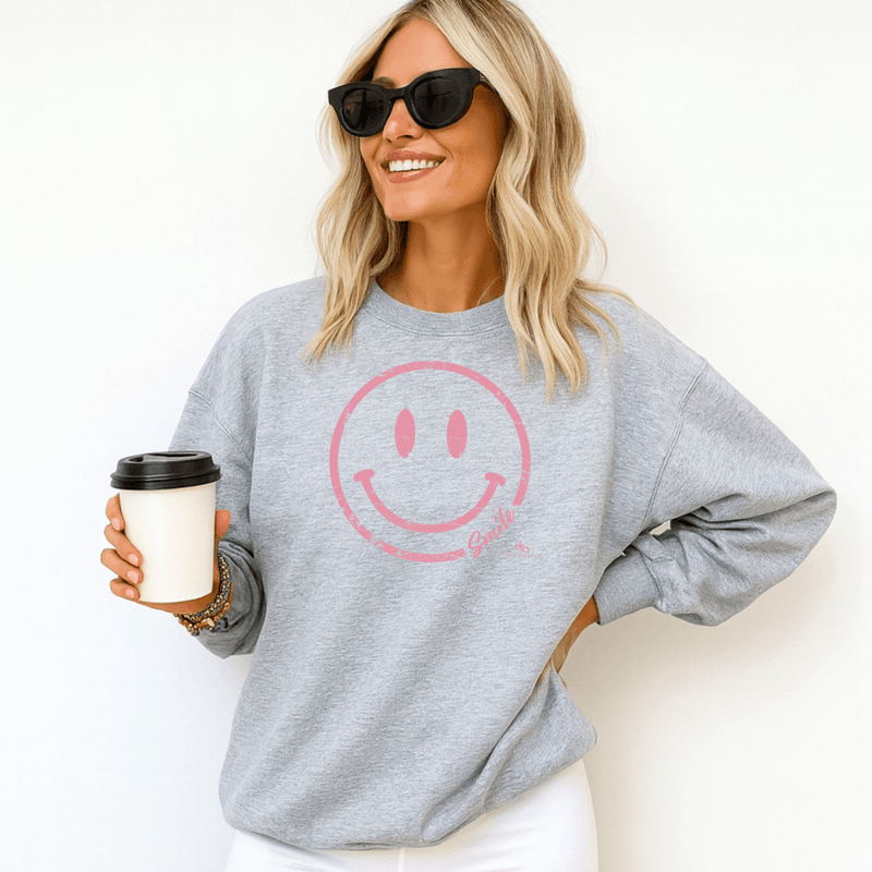 Smiley Face Inspirational Sweatshirt