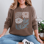 Positivity Boho Floral Long Sleeve Inspirational Tee