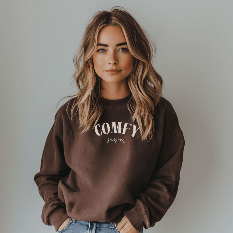 Cozy Comfy Season Inspirational Sweatshirt