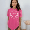 Vintage Smiley Face - Inspirational T Shirt (Garment Dyed)