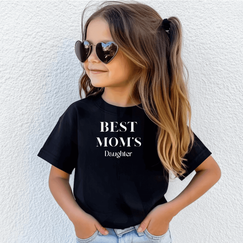 Best Mom’s Daughter Youth Tee – Classic Black