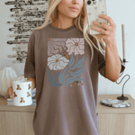 Boho Floral Positivity Short Sleeve Inspirational Tee