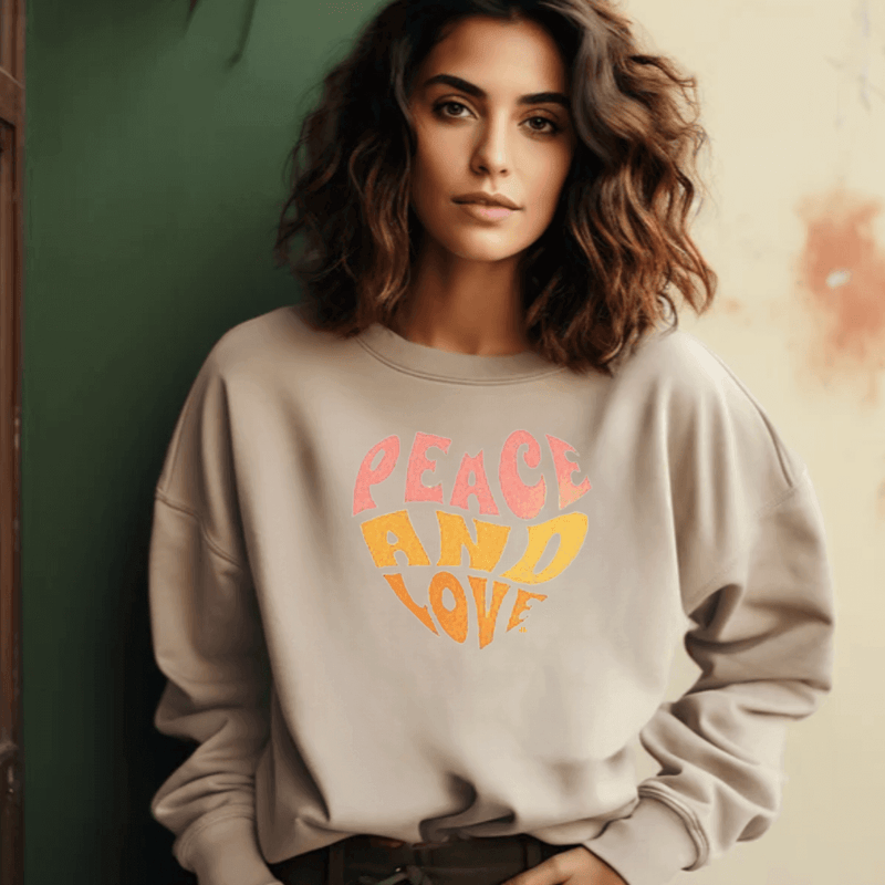 Peace & Love Inspirational Sweatshirt