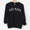 Inspirational sweatshirt - graphics saying dog mam on a hanger in black color