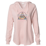 Fierce Mind inspirational hoodie - in pink color with multi color graphics